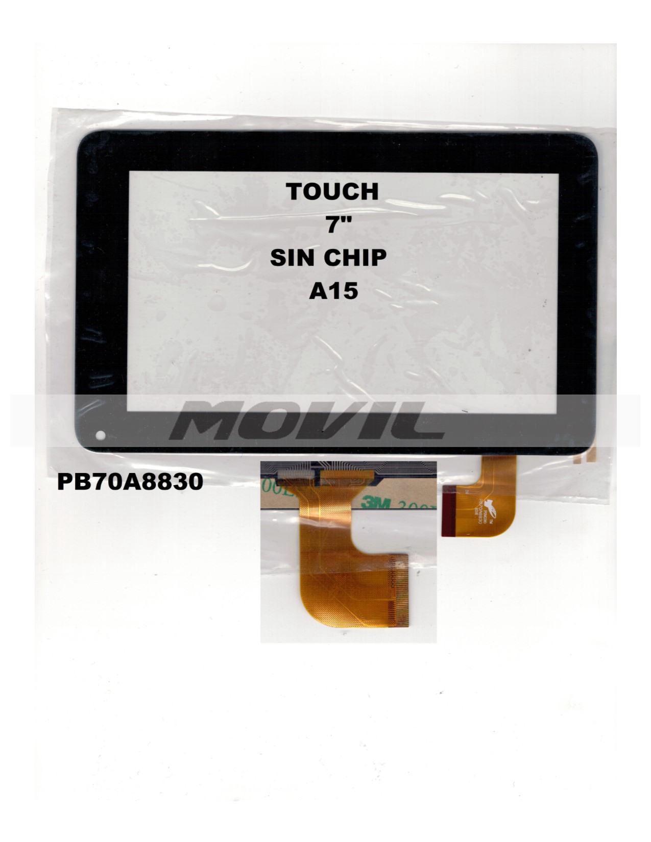 Touch tactil para tablet flex 7 inch SIN CHIP A15 PB70A8830